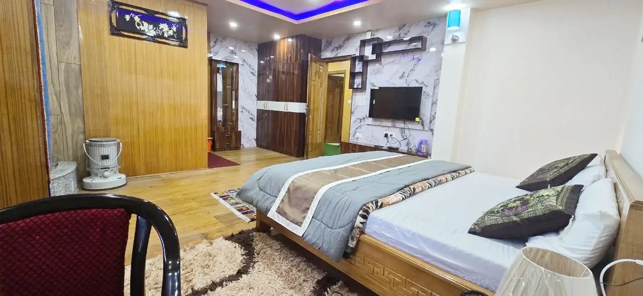 Premium room interior at Rikya Retreat Tawang